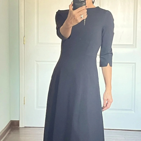 Metisu black 60s fit and flare dress size S - Picture 4 of 11